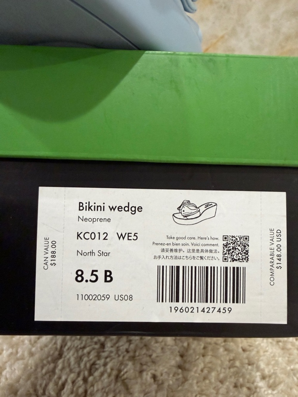 New Kate Spade neoprene bowwedge sandals 8.5 - Picture 2 of 11